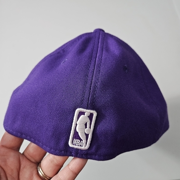 New Era Purple Los Angeles Lakers Fitted Cap Small/Medium - Picture 5 of 8